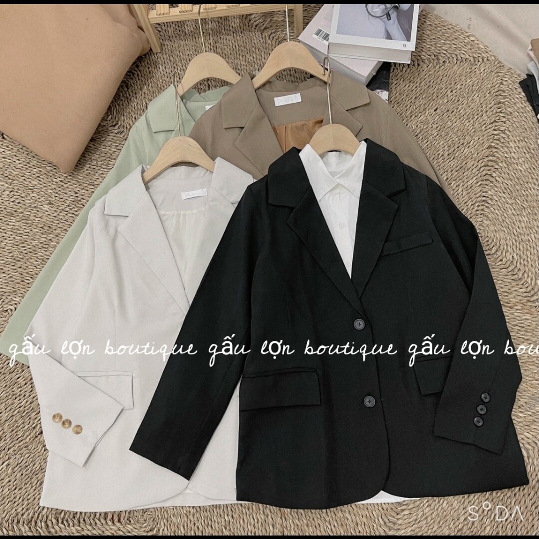 Áo khoác blazer hai lớp phong cách hàn quốc
