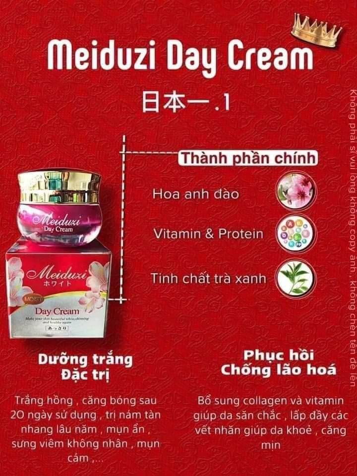 Combo Kem Meiduzi Nhật Bản.Serum HD: 
➖ Hiệu quả cao trong việc dưỡng da phục hồi chuyên sâu.
➖ Nhanh chóng cấp nước tạo độ đàn hồi, ngăn chặn quá trình lão hoá.
➖ Phục hồi da nhanh chóng sau khi da bị tổn thương.
➖ Đường dẫn tối ưu nhất thẩm t