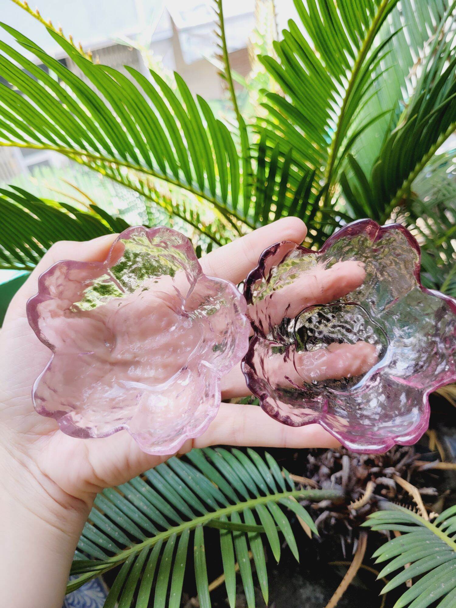 Chén Hoa Anh Đào Thủy Tinh 8.5cm Kiểu Đẹp