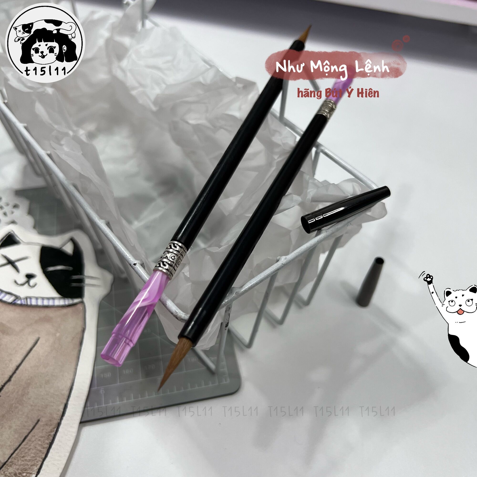 [t15l11] Cọ thư pháp Như Mộng Lệnh-hãng Bút Ý Hiên