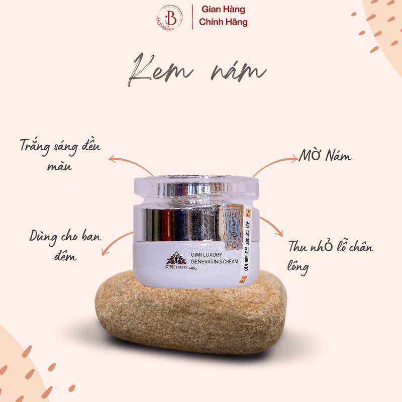 Kem dưỡng đêm trắng da, mờ nám Gimi Luxury