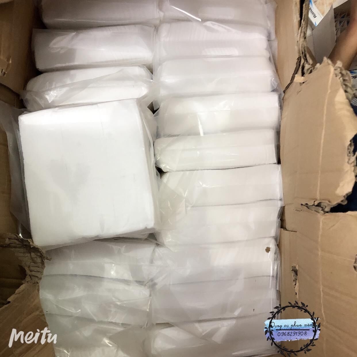 Bông cắt sẵn dành cho phun xăm