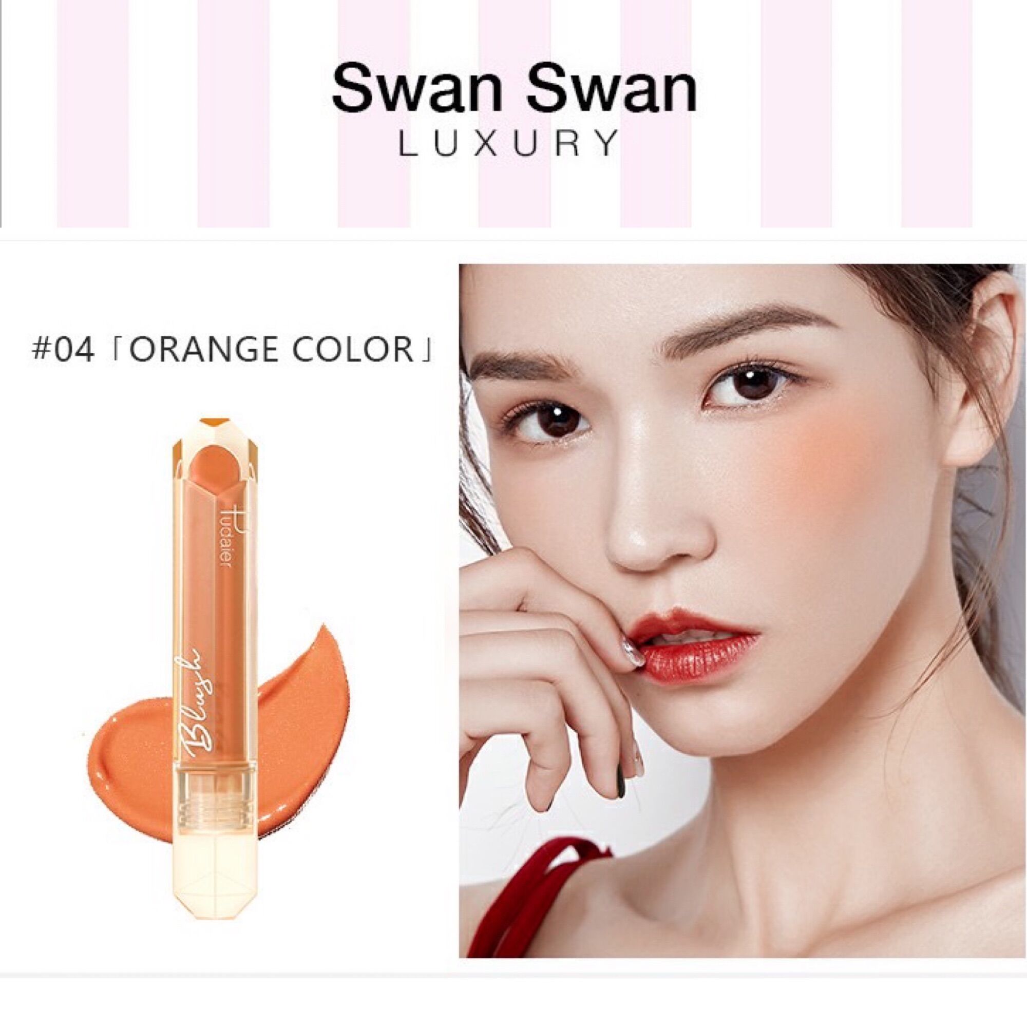 Má hồng dạng thỏi pudaier ánh nhũ 35g