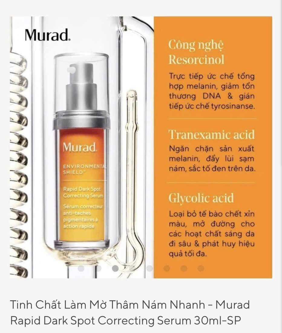 Serum giảm thâm nám Murad Rapid Dark Spot Correcting Serum