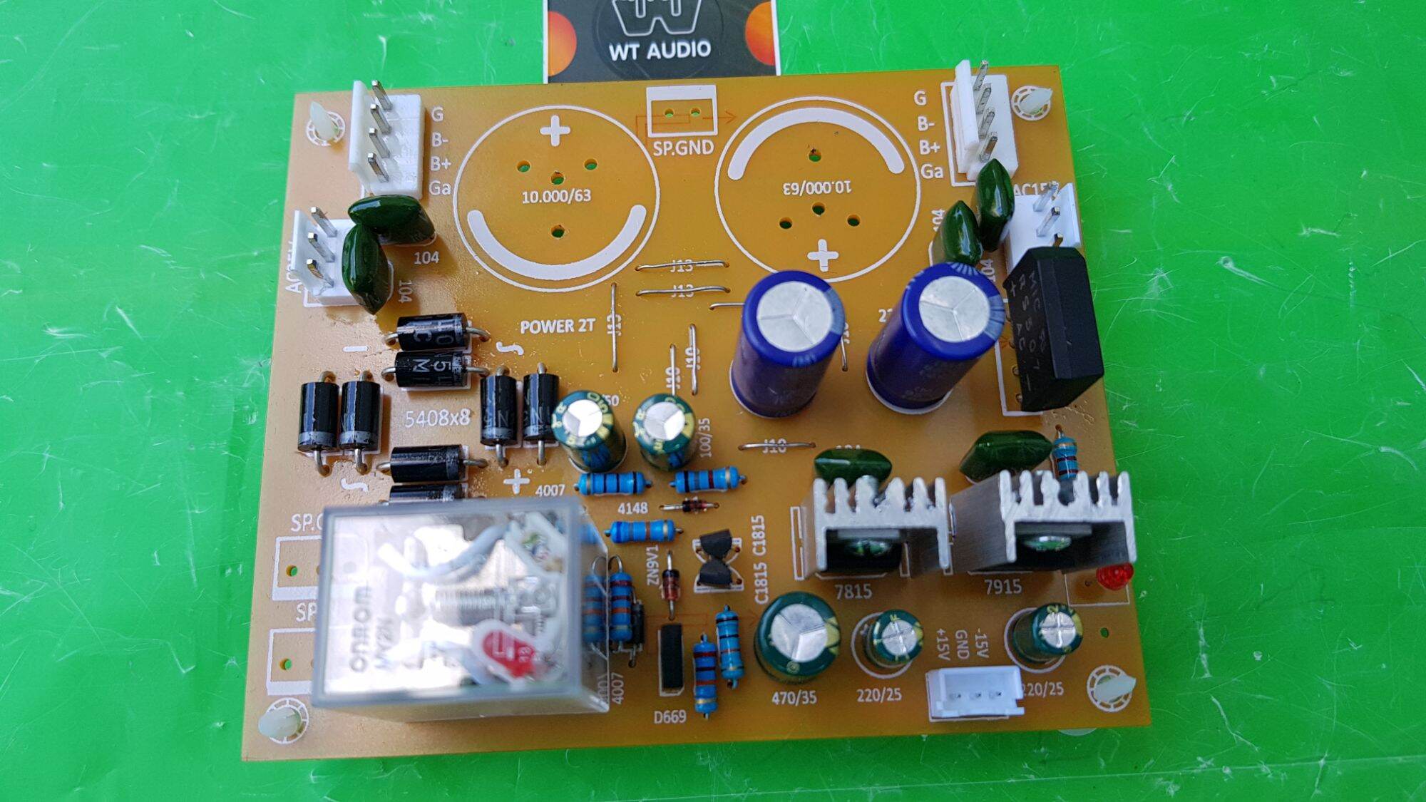 Mạch nguồn amply 2 tụ