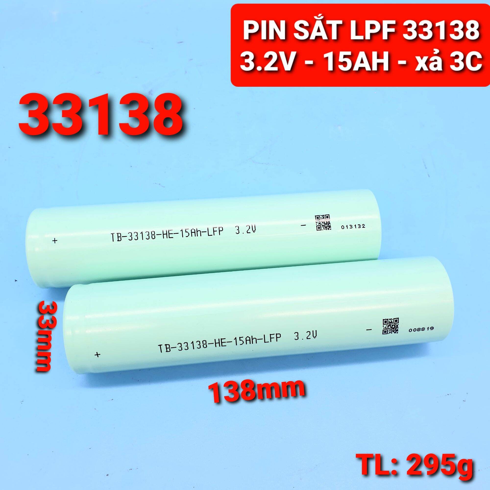 Achun.vn - pin lithium sắt tb- 33138 - 3.2v - 15ah dòng xả cao 3c cho xe điện và lưu trữ
