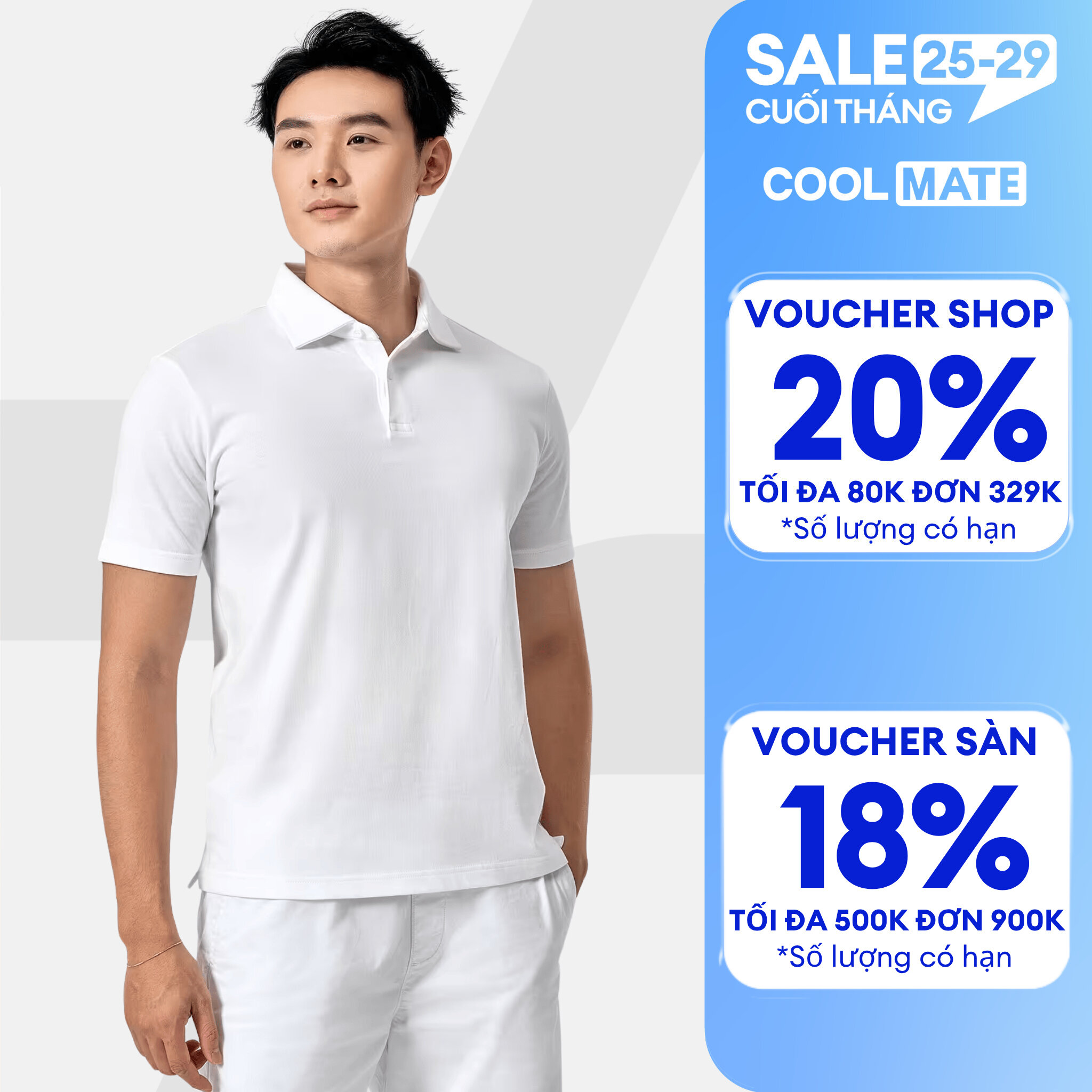 Áo thun có cổ, Polo nam Premium Pique mềm mại, thoáng mát, bền bỉ Coolmate