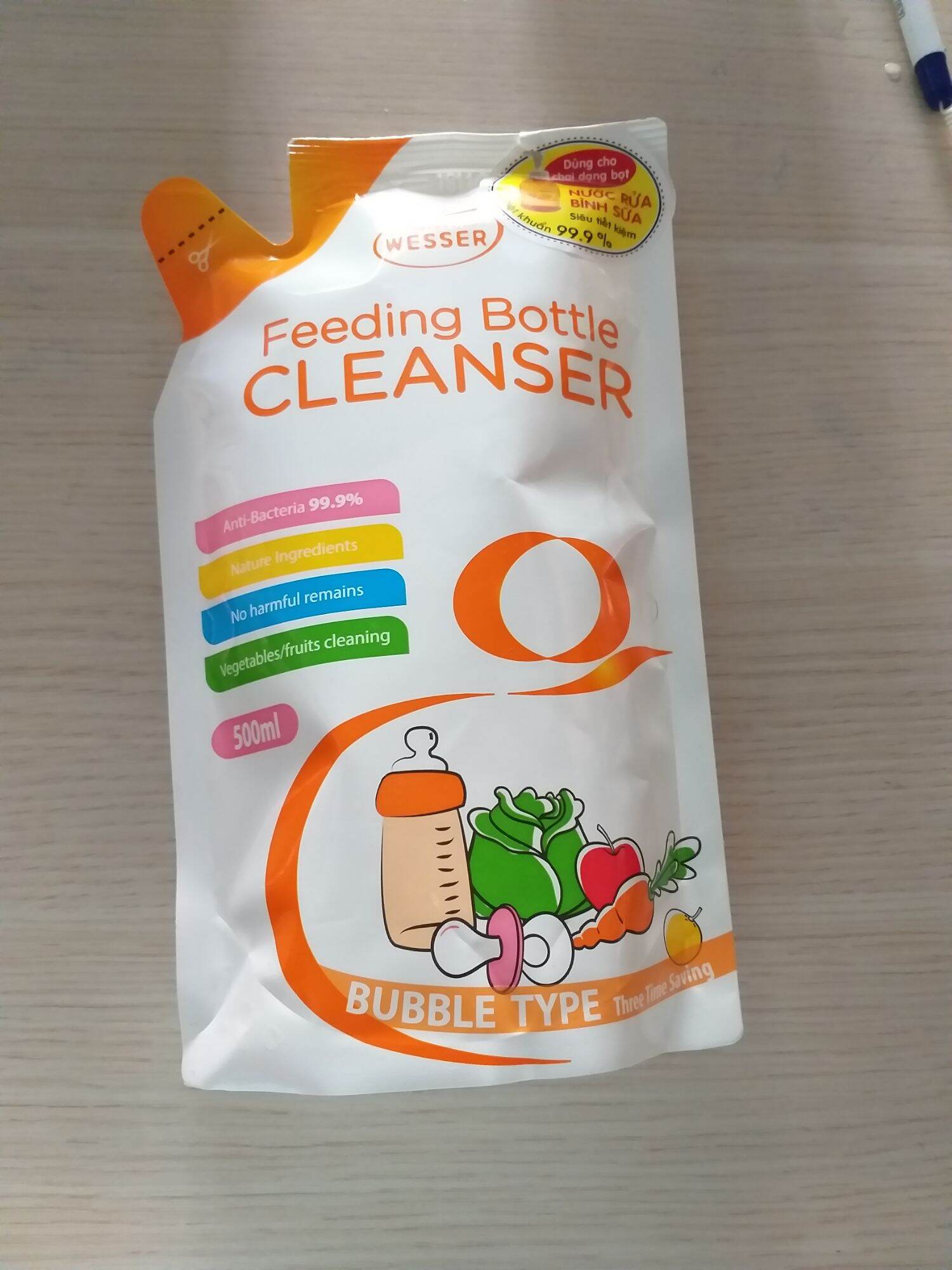 Nước rửa bình sữa wesser 500ml