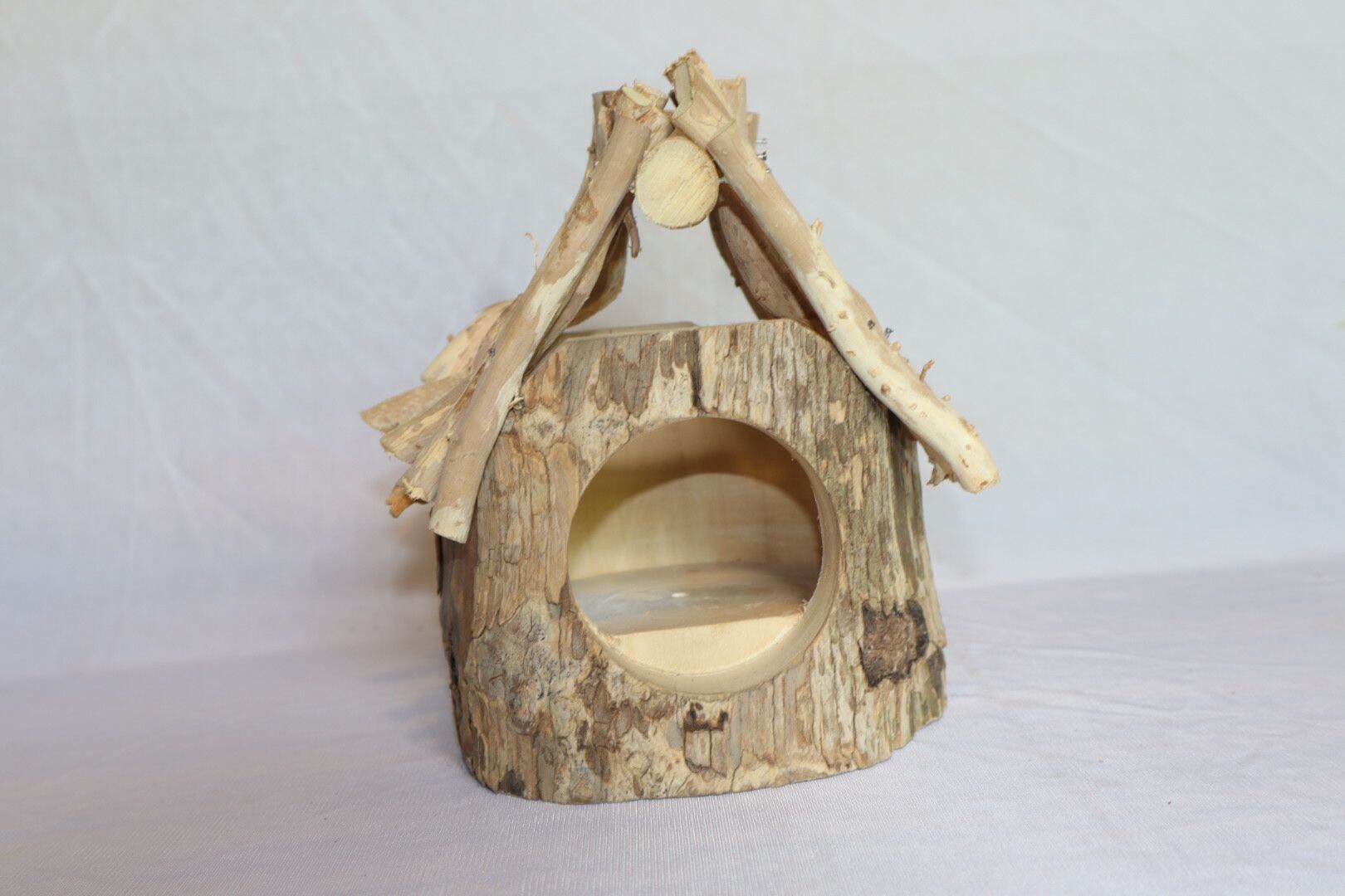 nhà chuột hamster bằng gỗ tự nhiên