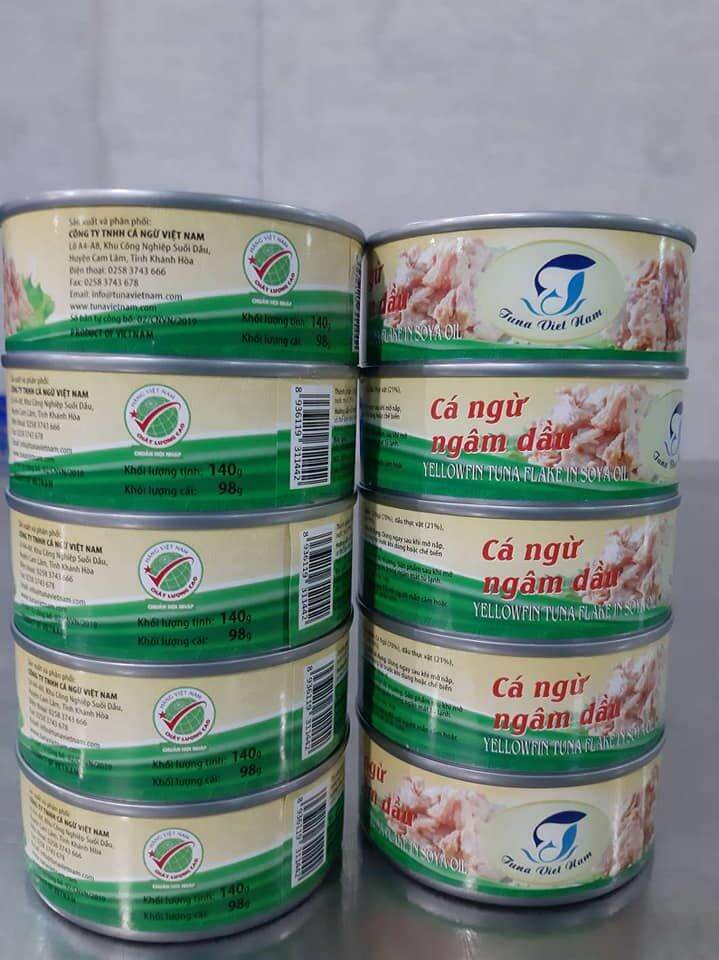 Combo 24 lon cá ngừ ngâm dầu 140g (thịt xé)
