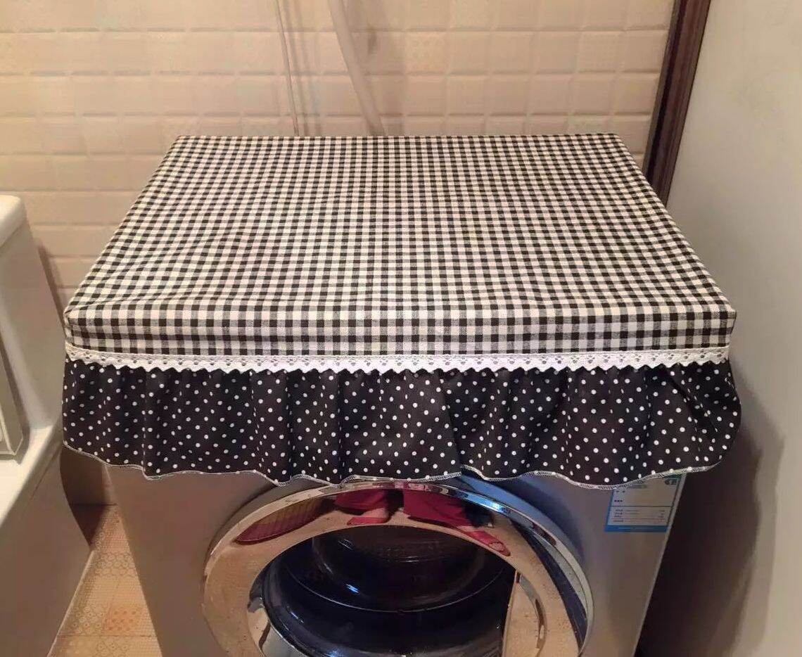 Khăn Trải Bàn Ăn Máy Giặt Chống Nắng Con Lăn Kẻ Ca Rô Cotton Lanh Khăn