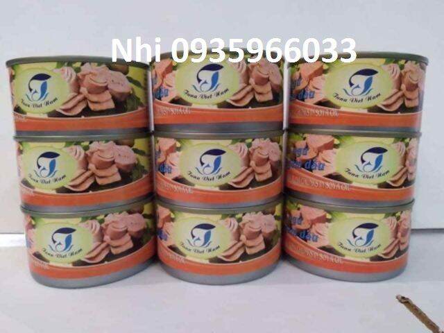 Cá ngừ ngâm dầu Skipjack Tuna chunk (miếng) 140gr/ lon