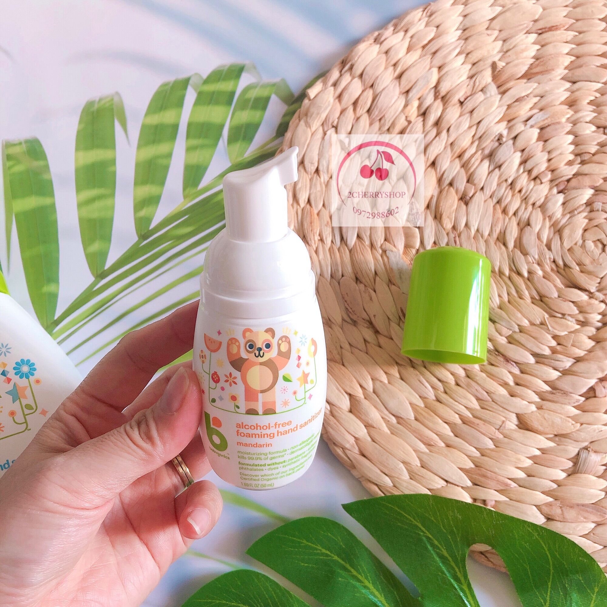 [Hàng Air Mỹ]Rửa tay khô Babyganics cho bé 2026