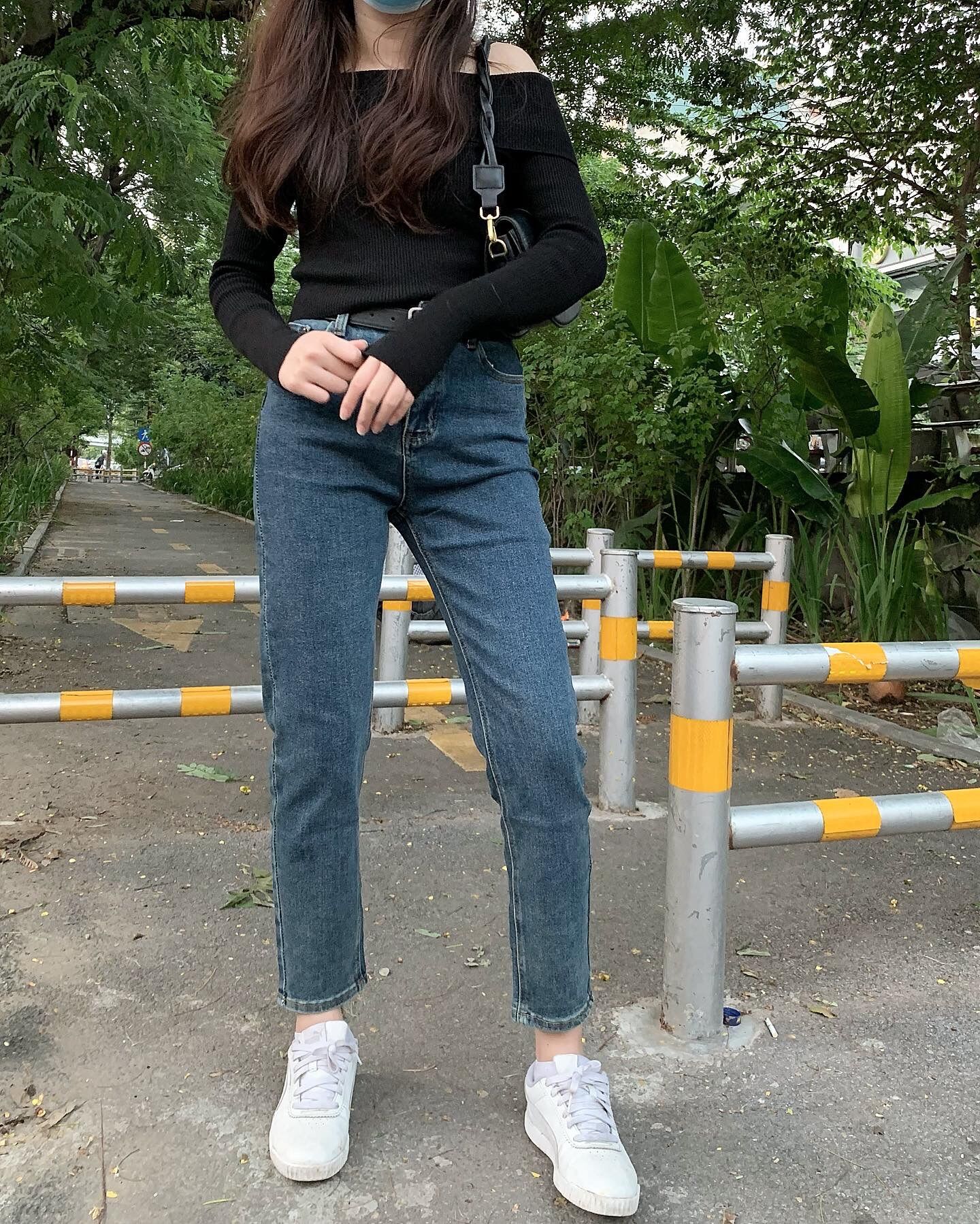 Quần slim baggy jeans B109