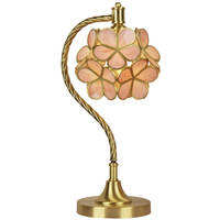 Warm Pink Romantic Nordic Style Copper Table Lamp