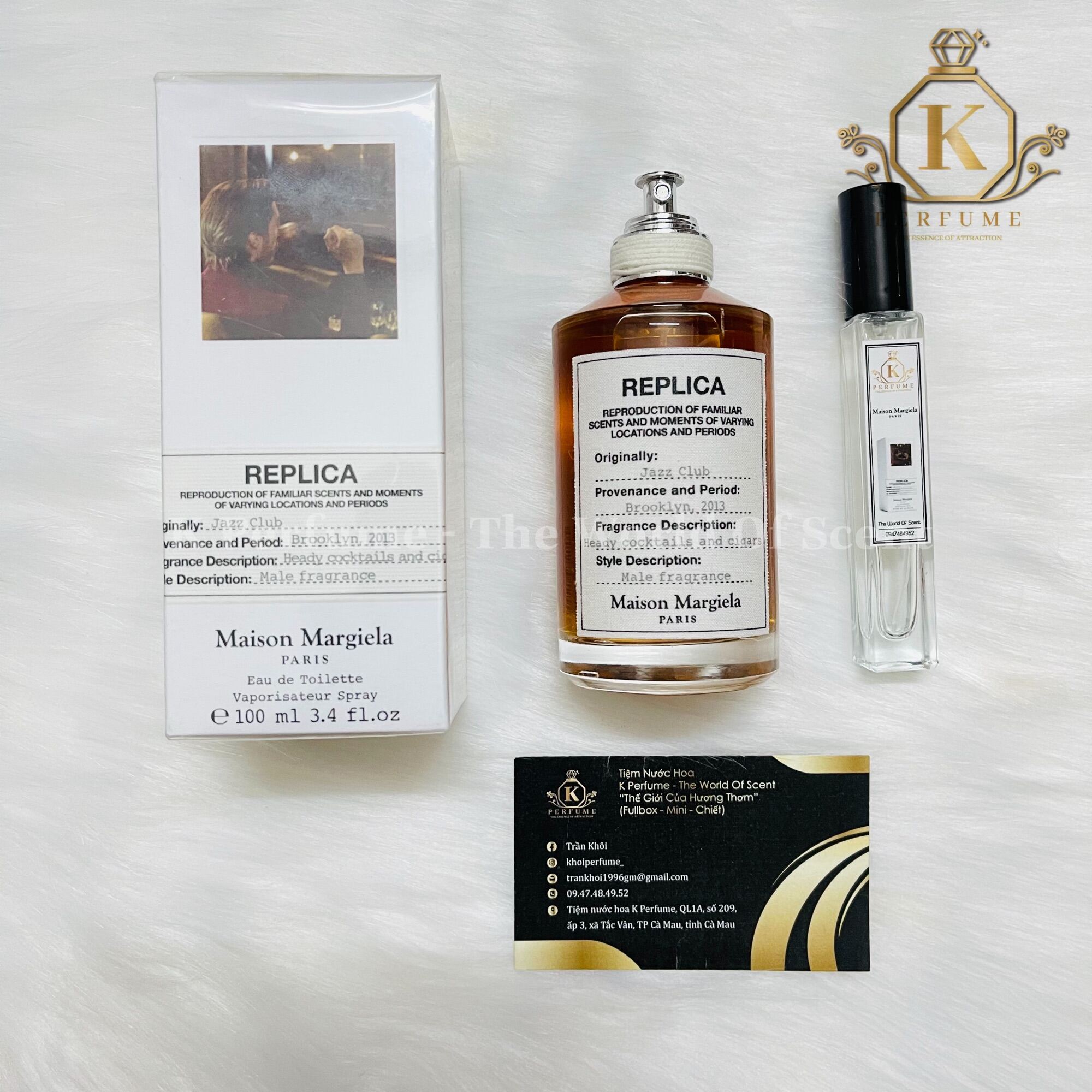 [K - Perfume Chính Hãng] Nước Hoa Nam Chiết 5Ml 10Ml 20Ml - Maison Margiela Replica Jazz Club