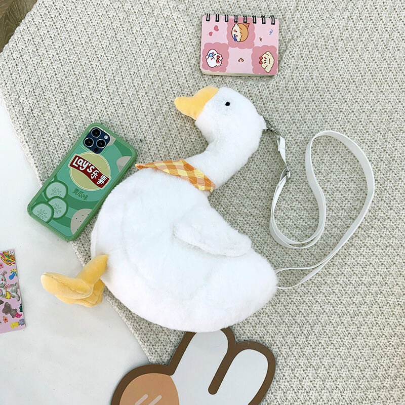 Túi Đeo Chéo Hình Gấu Bông Hoạt Hình Dễ Thương Túi Đeo Vai Đơn Cho Bé Gái Túi Đeo Chéo Hình Vịt Trắn