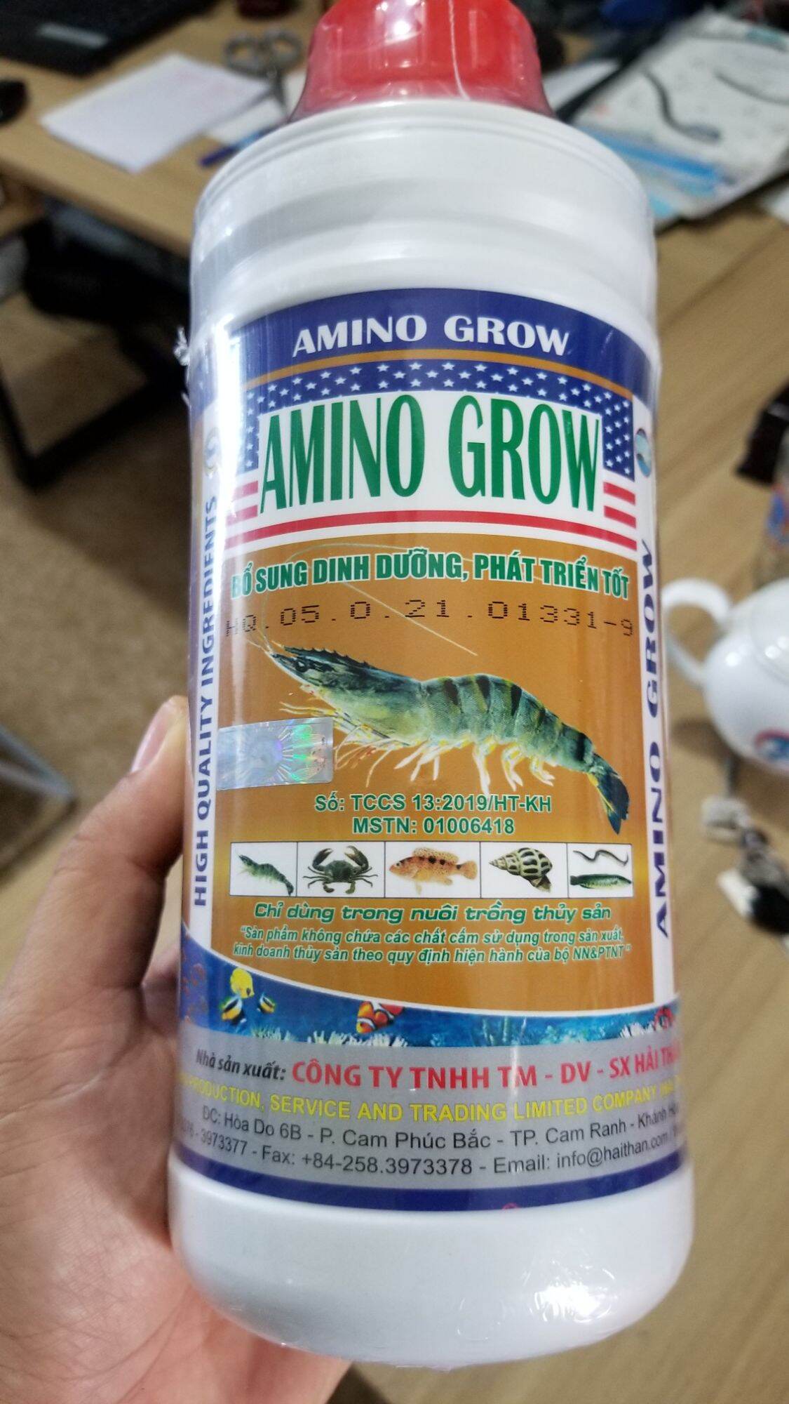 Amino Grow bổ sung dinh dưỡng cho tôm cá