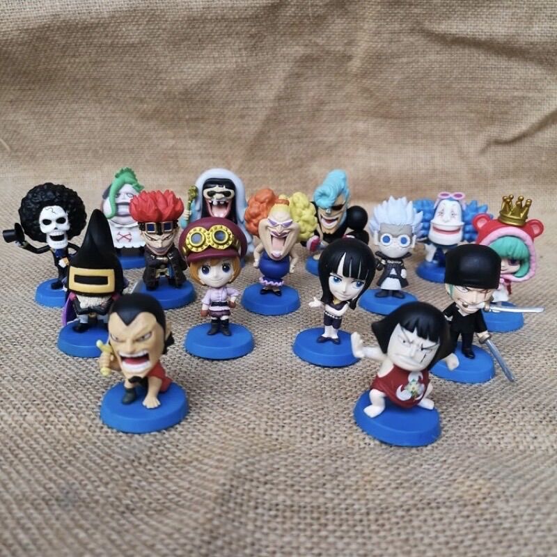 mô hình One Piece - mô hình One Piece chibi đế xanh (Có clip, ảnh thật) Fx Anime