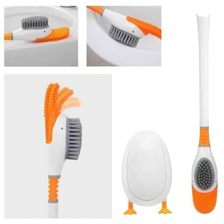Cọ bồn cầu silicon nắp đạy hình con vịt