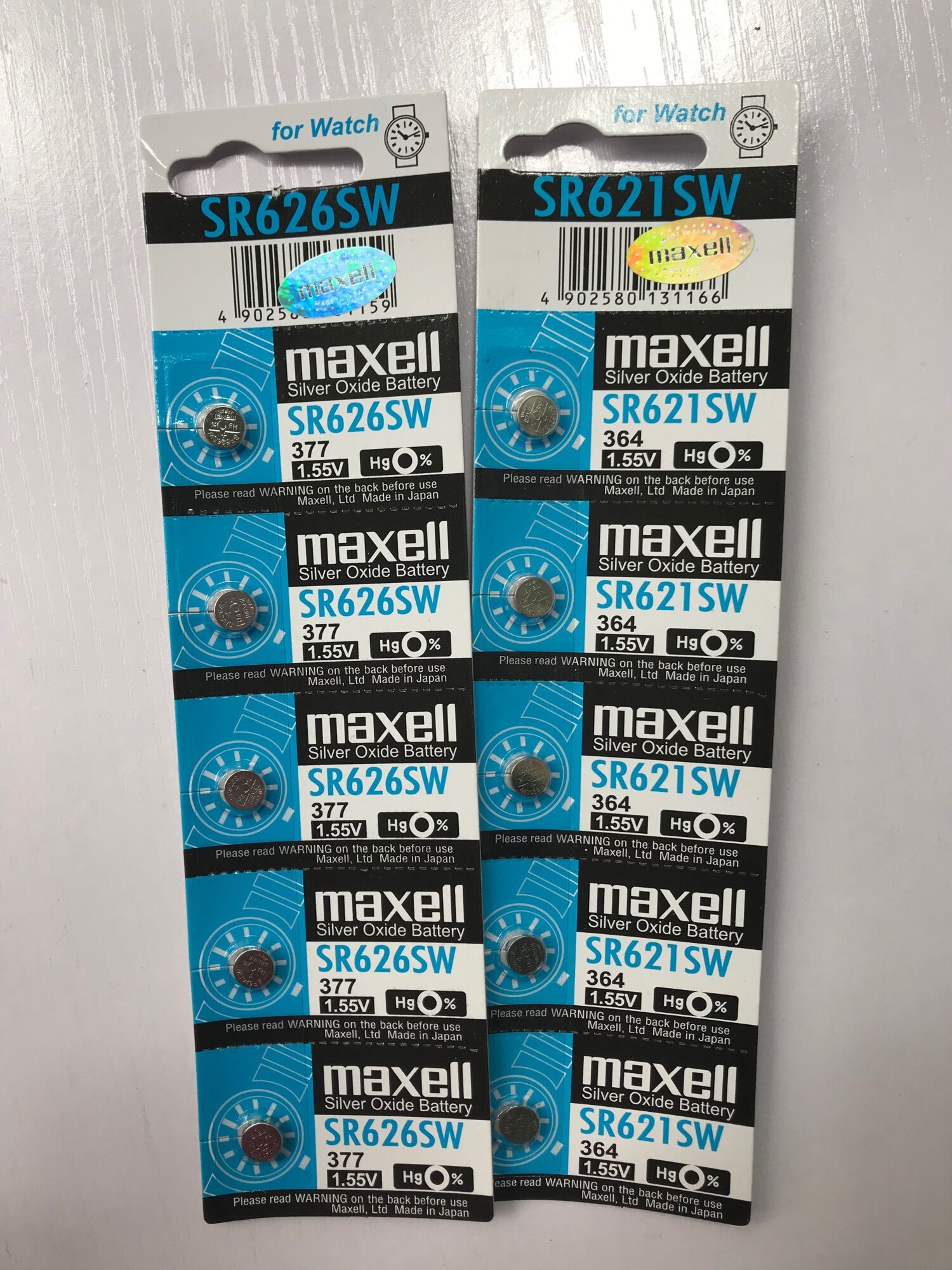 Vi 5 Viên Pin MAXELL 621 (SR621SW hay 364), MAXELL 626 (SR626SW hay 377)