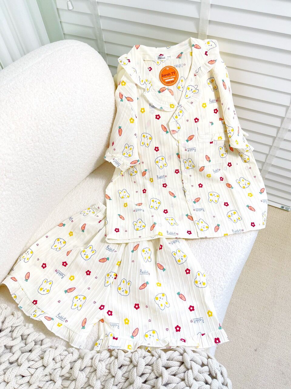 sét bộ đùi pyjama gân hình .