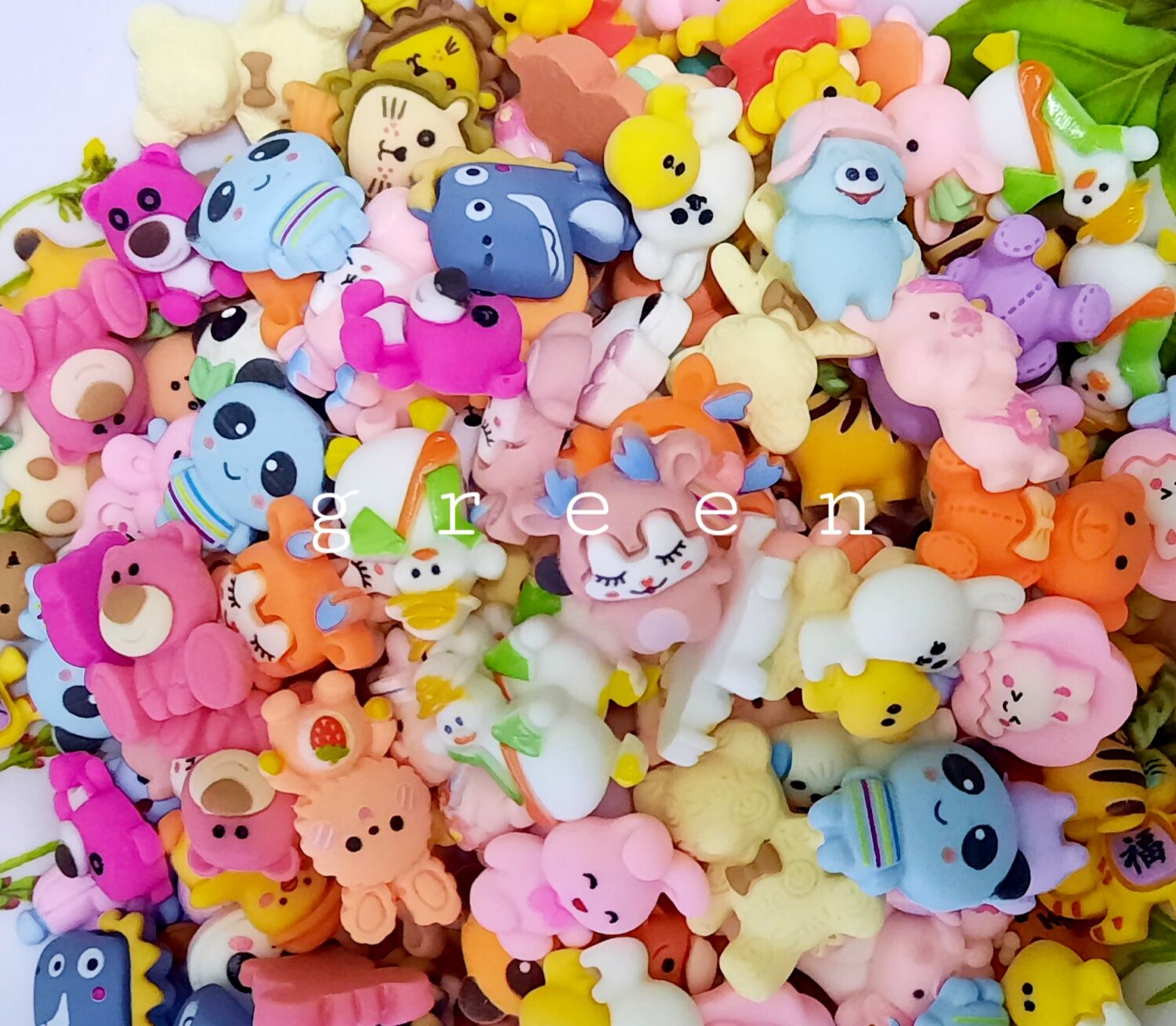 Sỉ 100 cái cái charm slime dụng cụ charm trang trí hình động vật