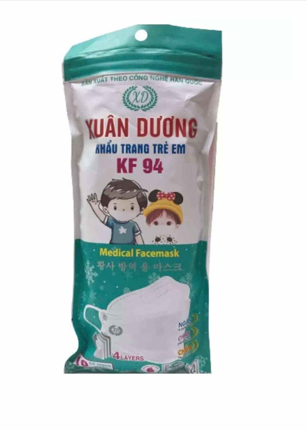 Khẩu trang KF94 trẻ em cao cấp