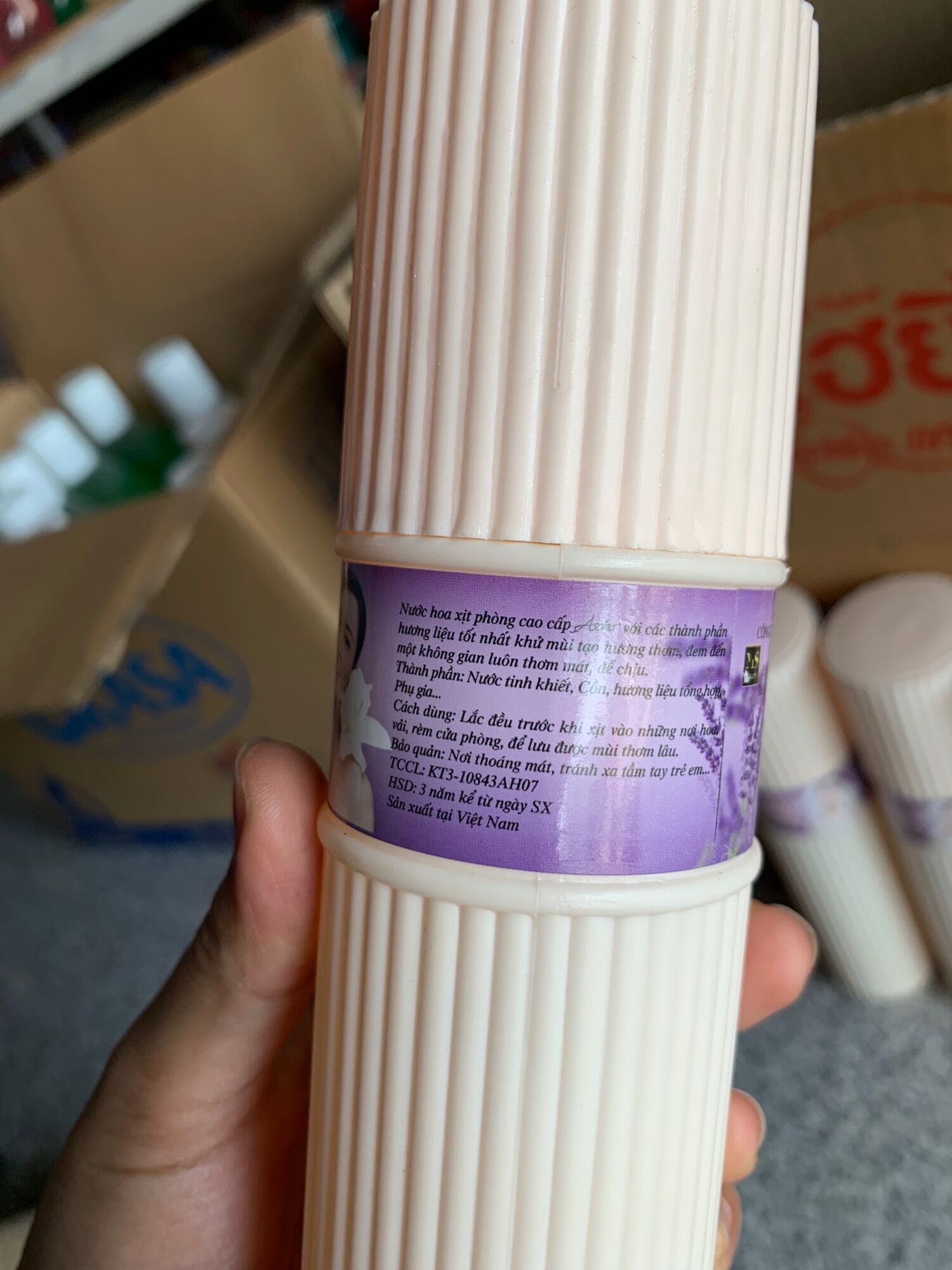 Hương hoa Lavender - nước hoa xịt phòng (Asoha) 350ml