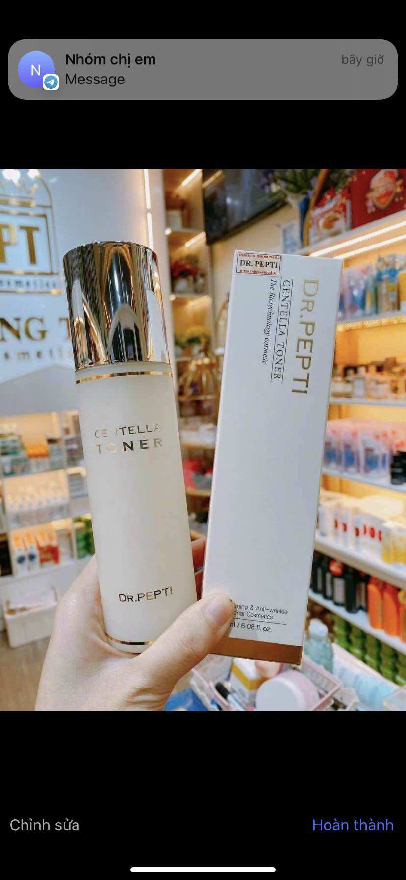 Toner dr pepti centella dưỡng trắng cân bằng độ PH