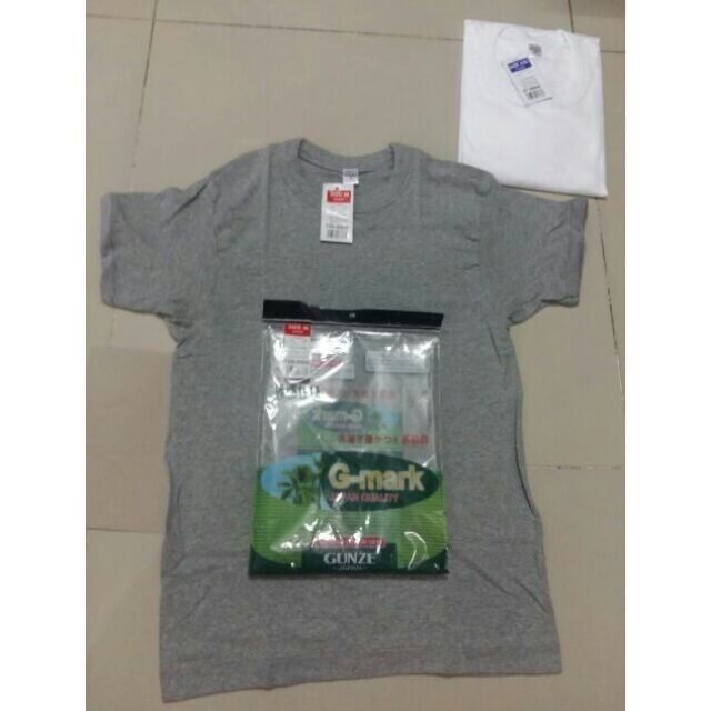 [HCM]Áo thun nam cổ tròn Gmark - Gunze màu xám SMLXLXXL