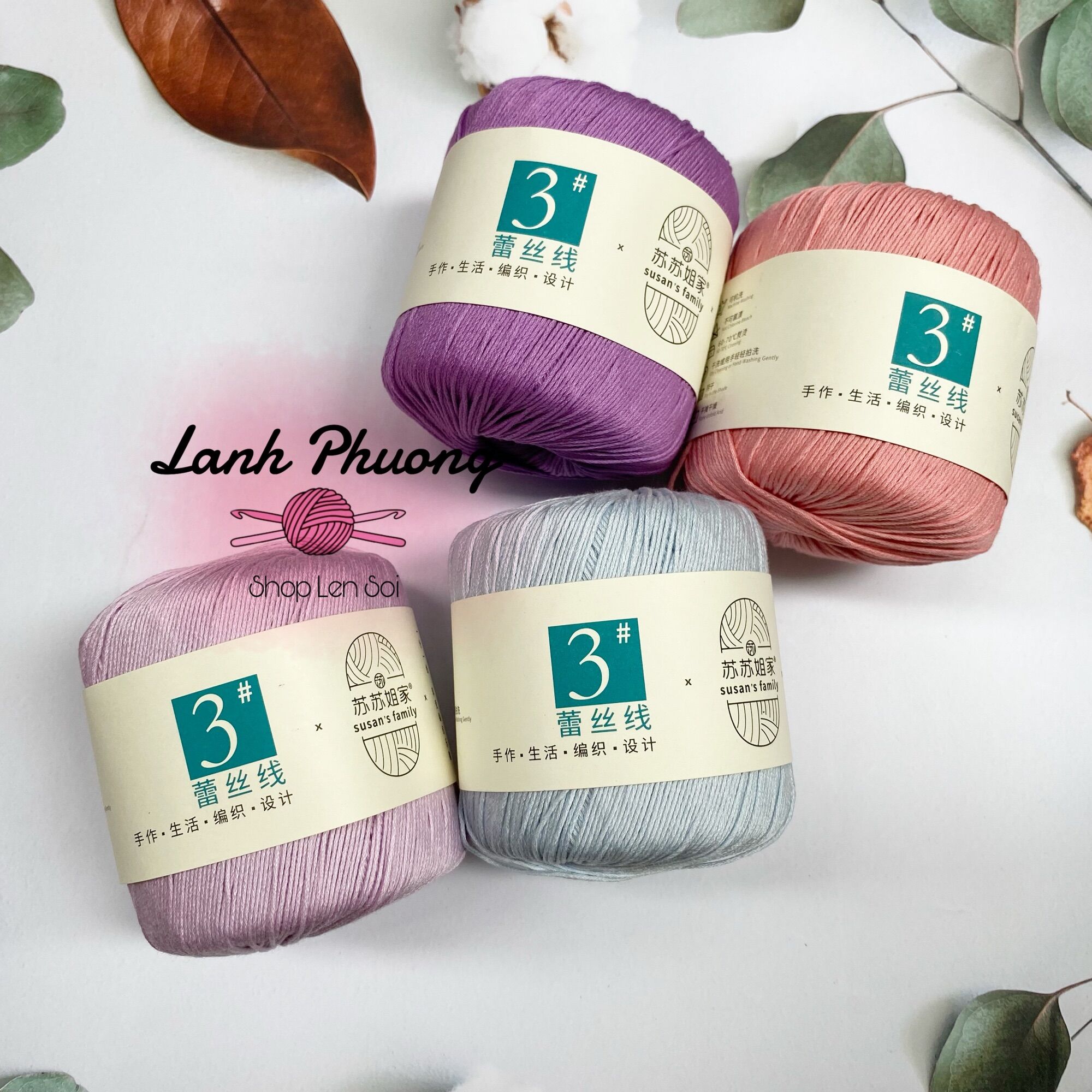 Sợi Susan Cotton #3 50gram