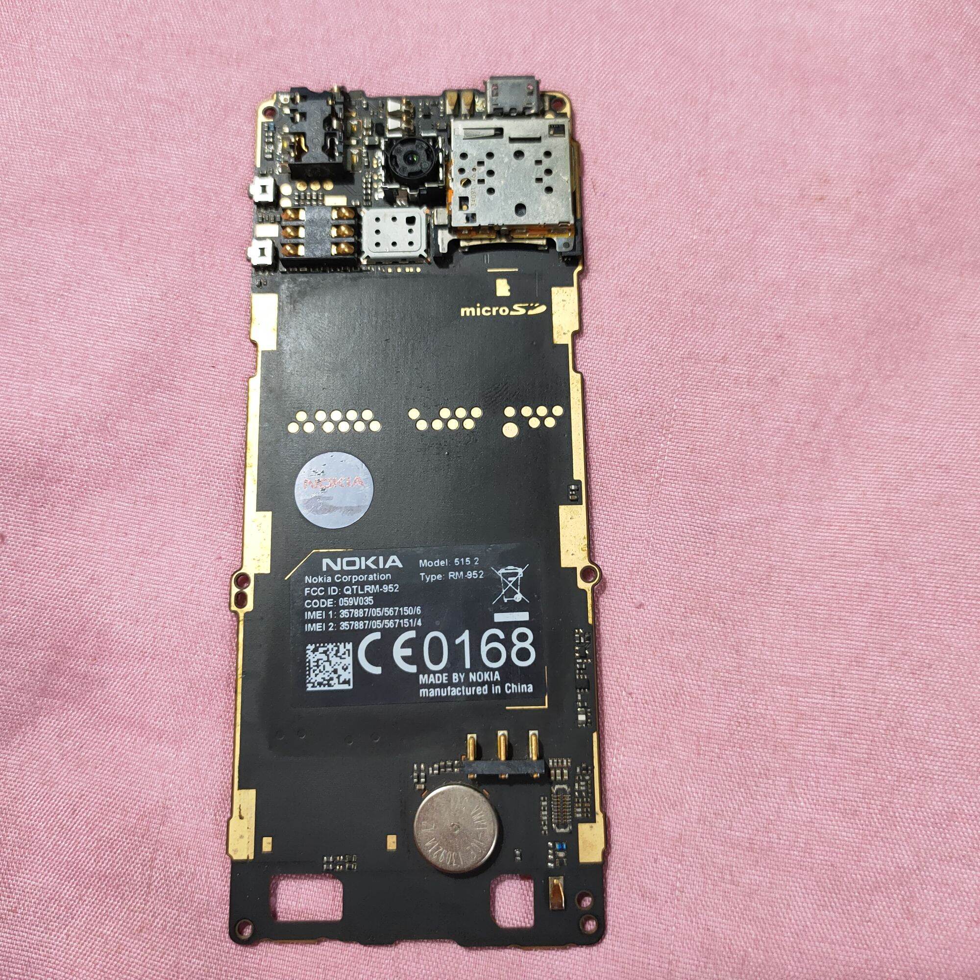 Main Nokia 515 (2sim) kèm sườn zin tháo máy