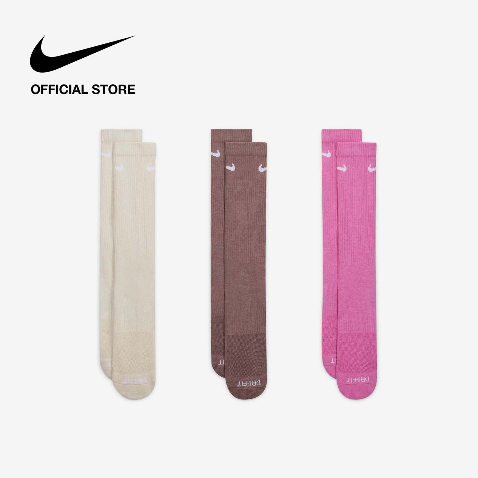 [DUY NHẤT 1.8 | VOUCHER 45%] Tất Cổ Cao Nike Everyday Plus Cushioned Training Crew Socks (3 Pairs) - Multi-Color