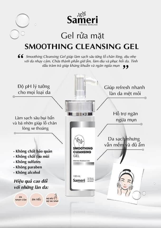 Sữa rửa mặt cho da nhạy cảm [Sameri]