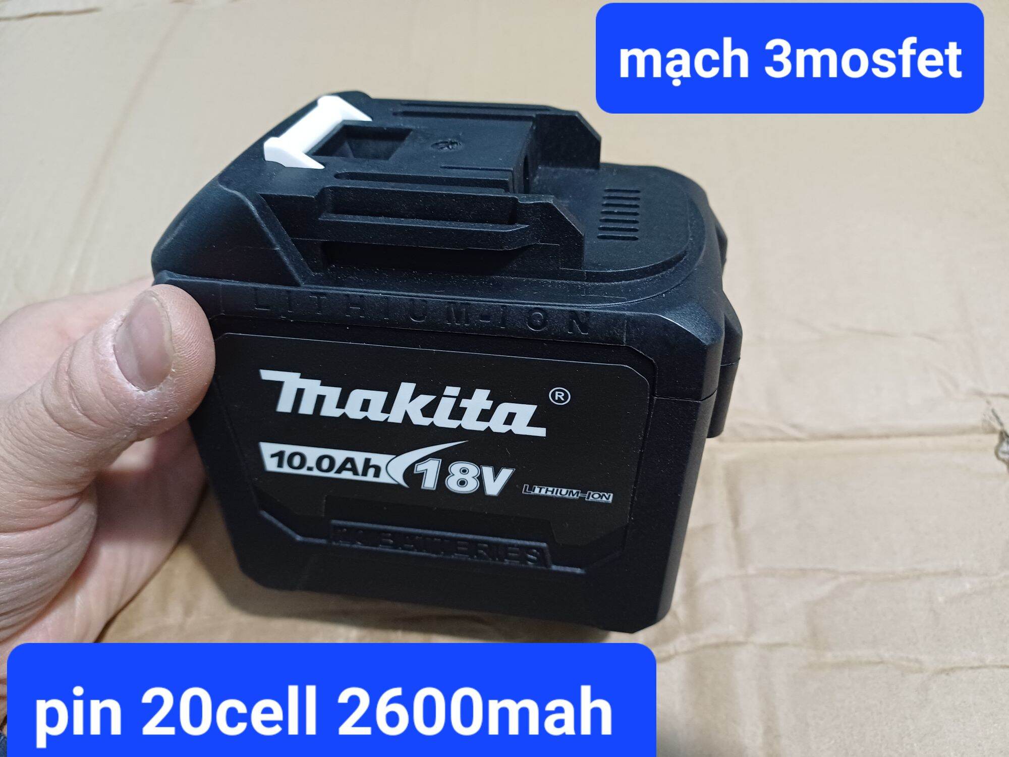 Pin makita 20cell chân thông dụng