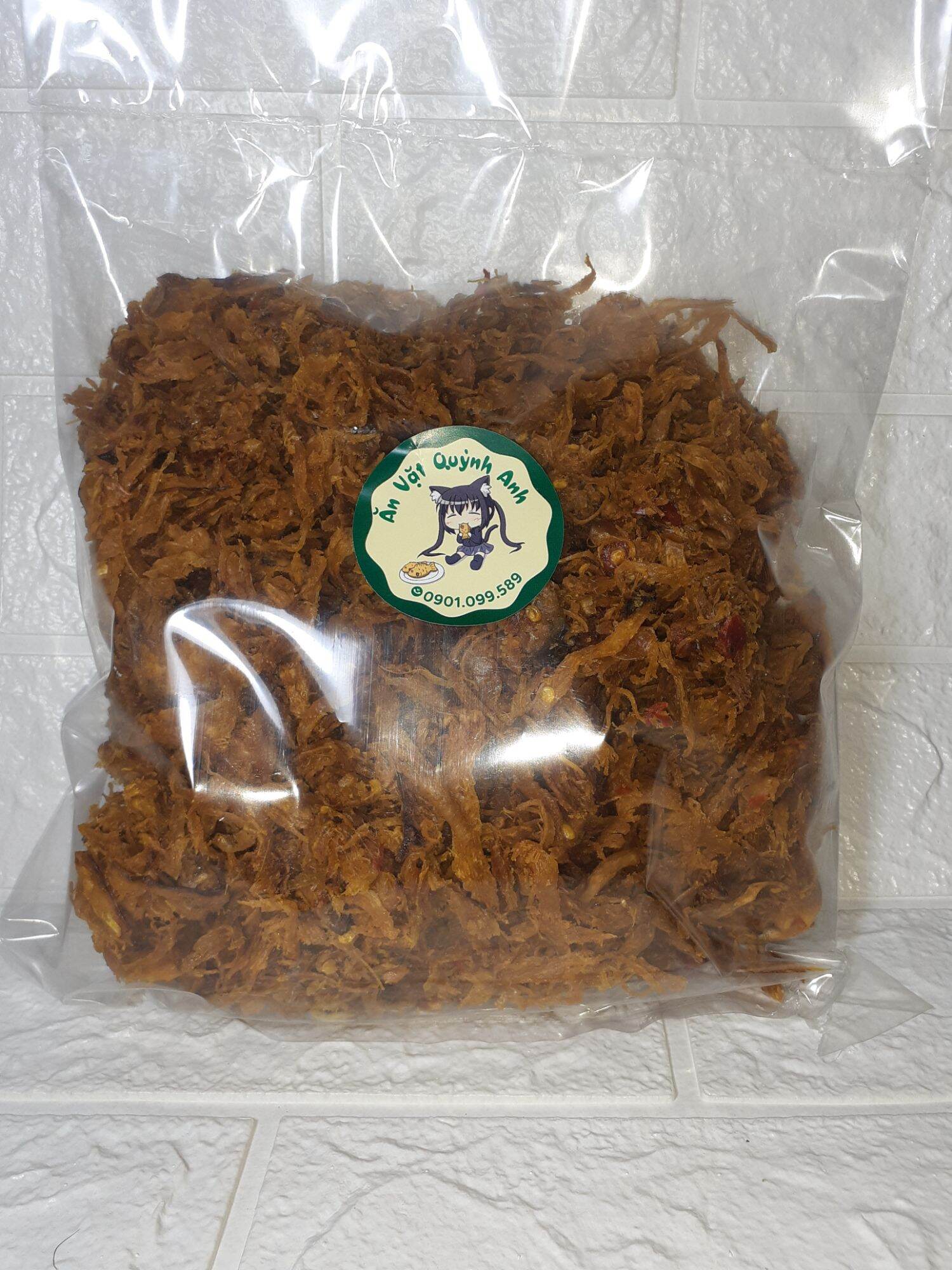 ( 500GR) Khô mực xé làm bánh tráng trộn Siêu Cay