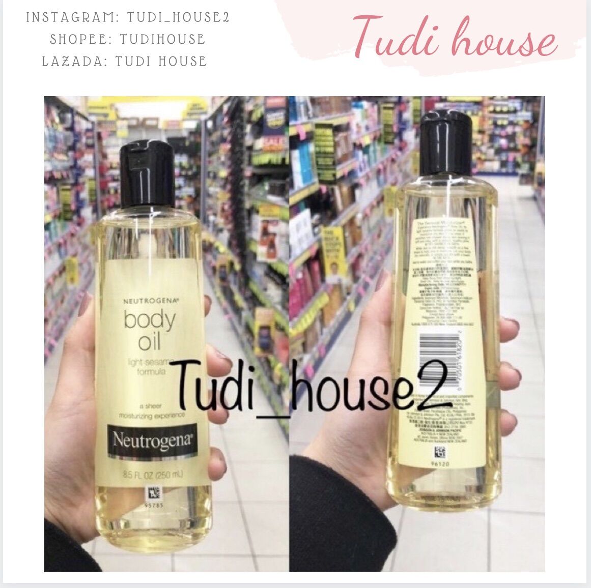 dưỡng toàn thân neutrogena Body oil Light Sesame Formula 250ml