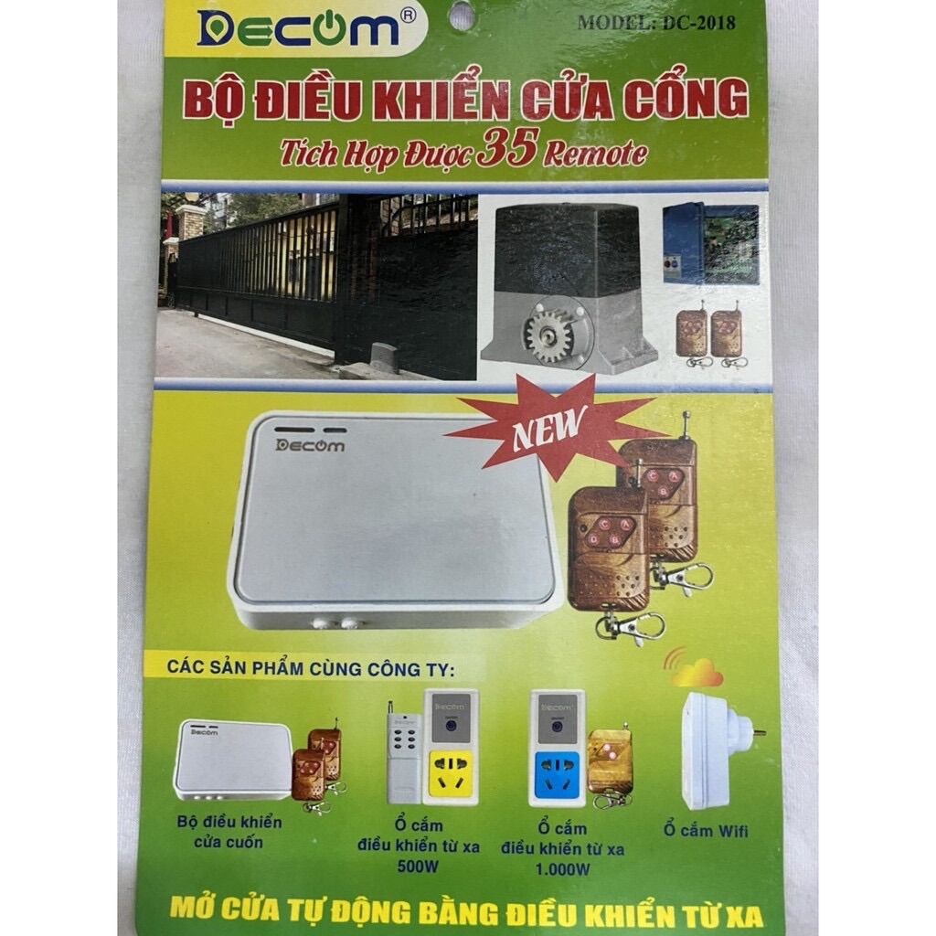 BỘ ĐIỀU KHIỂN CỬA CỐNG TỰ ĐỘNG DC - 2018