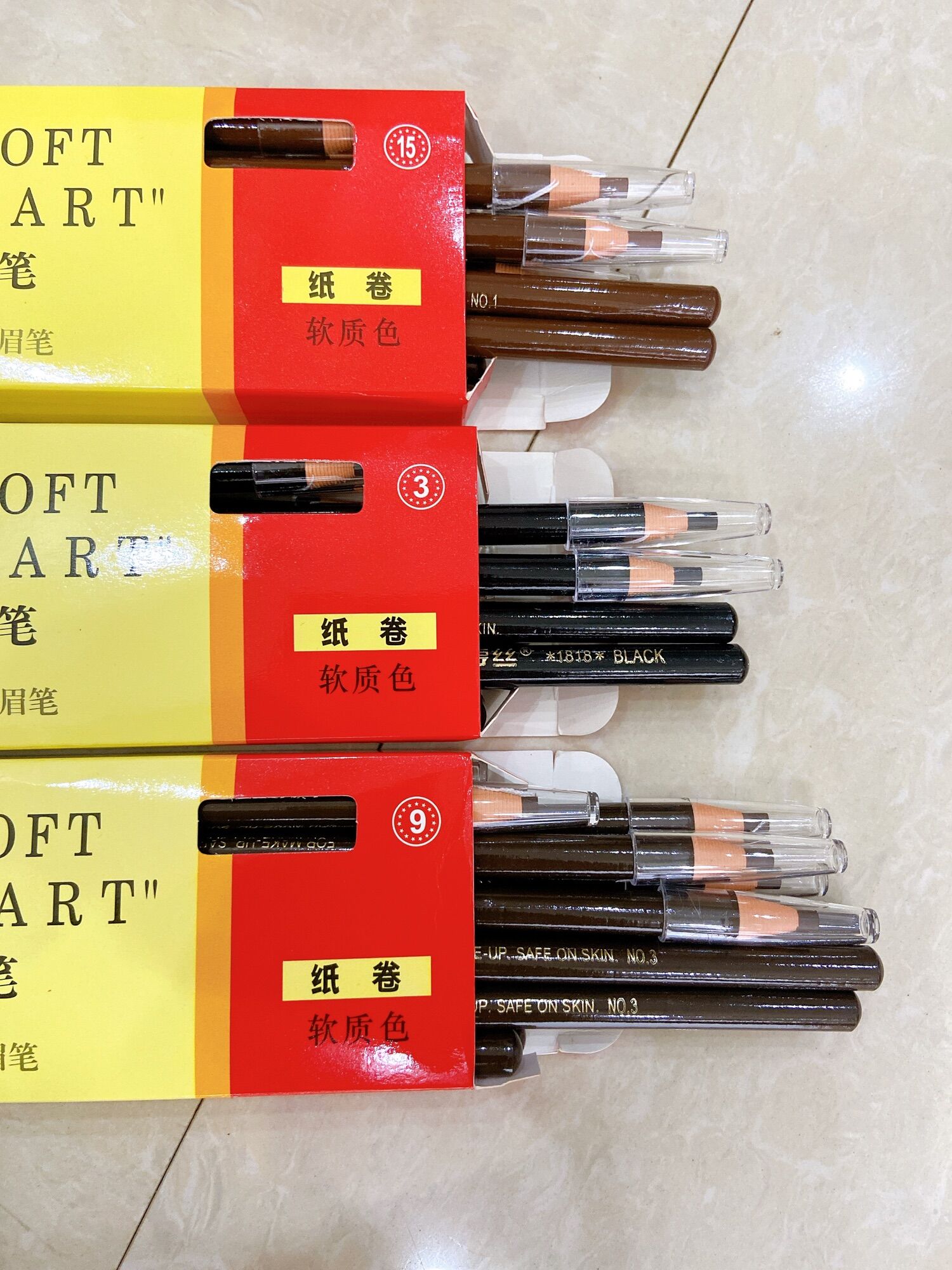 Sỉ 1 Lố 12 Cái Bút Chì Mày Dạng Xé