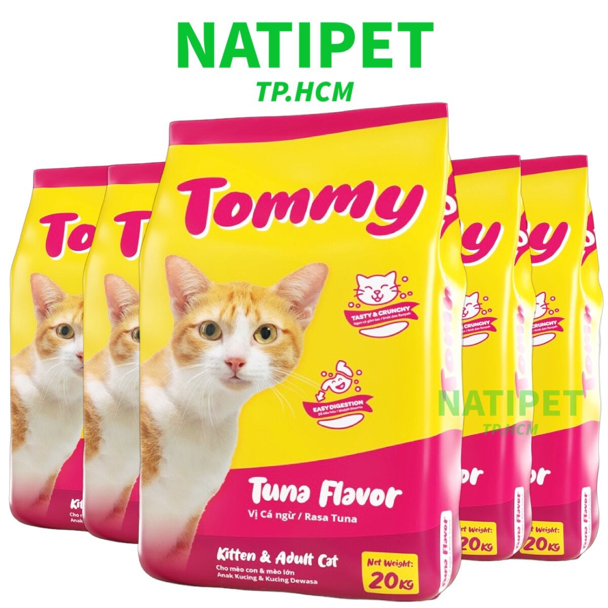 5 packs, tommy dry catfood, all age, philippines