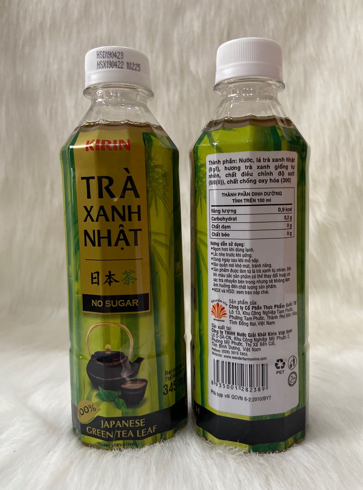 1 Thùng Trà Xanh Nhật Kirin/Thùng 24Chai*345ml