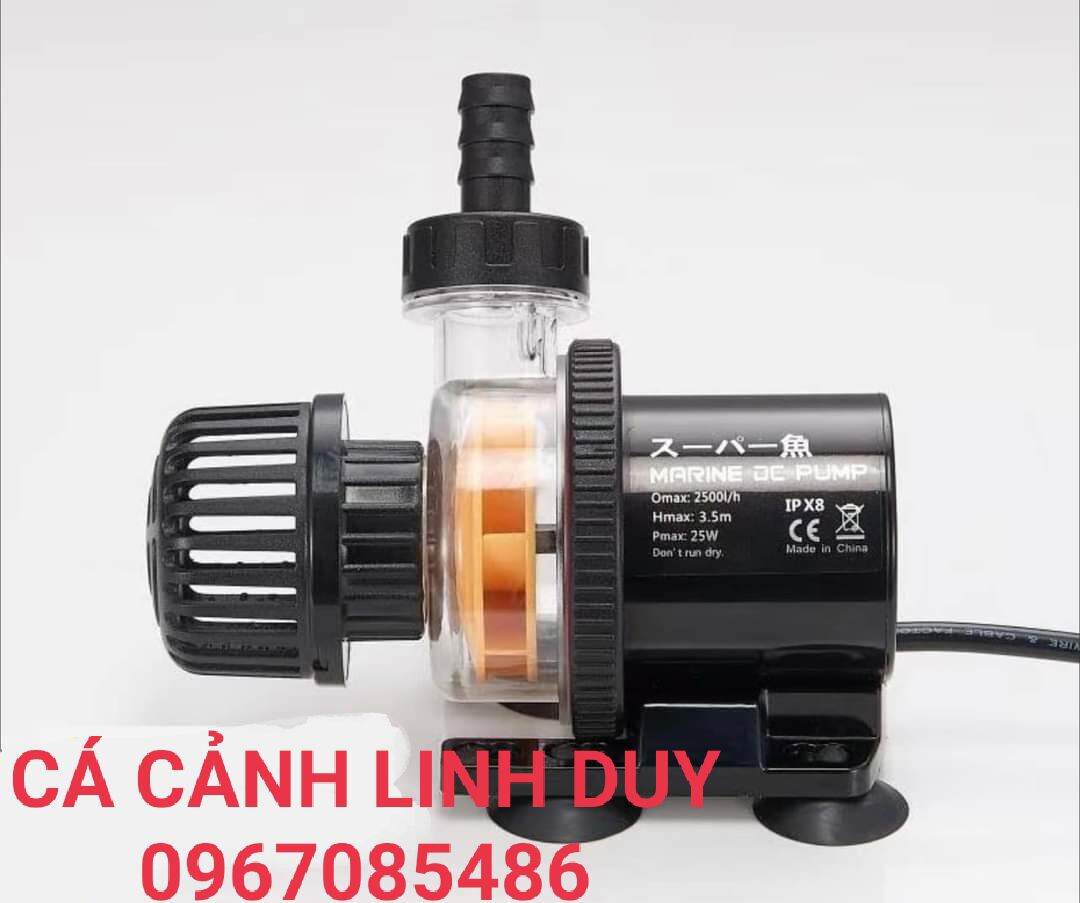 MÁY BƠM HỒ CÁ , MÁY BƠM CHÌM MARINE DC PUM ( 2.000L/H ) Cho Hồ Cá Chống Giật Của Nhật Bản