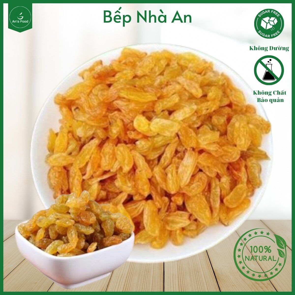 Nho khô vàng Ấn độ - Tách lẻ 200g