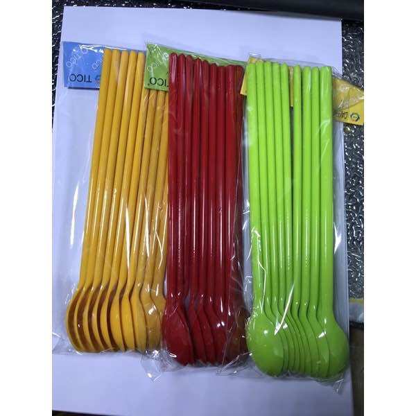 🎉🎉Combo 10 Muỗng Nhựa Cà Phê, Sinh Tố (dài 2 Tất)
