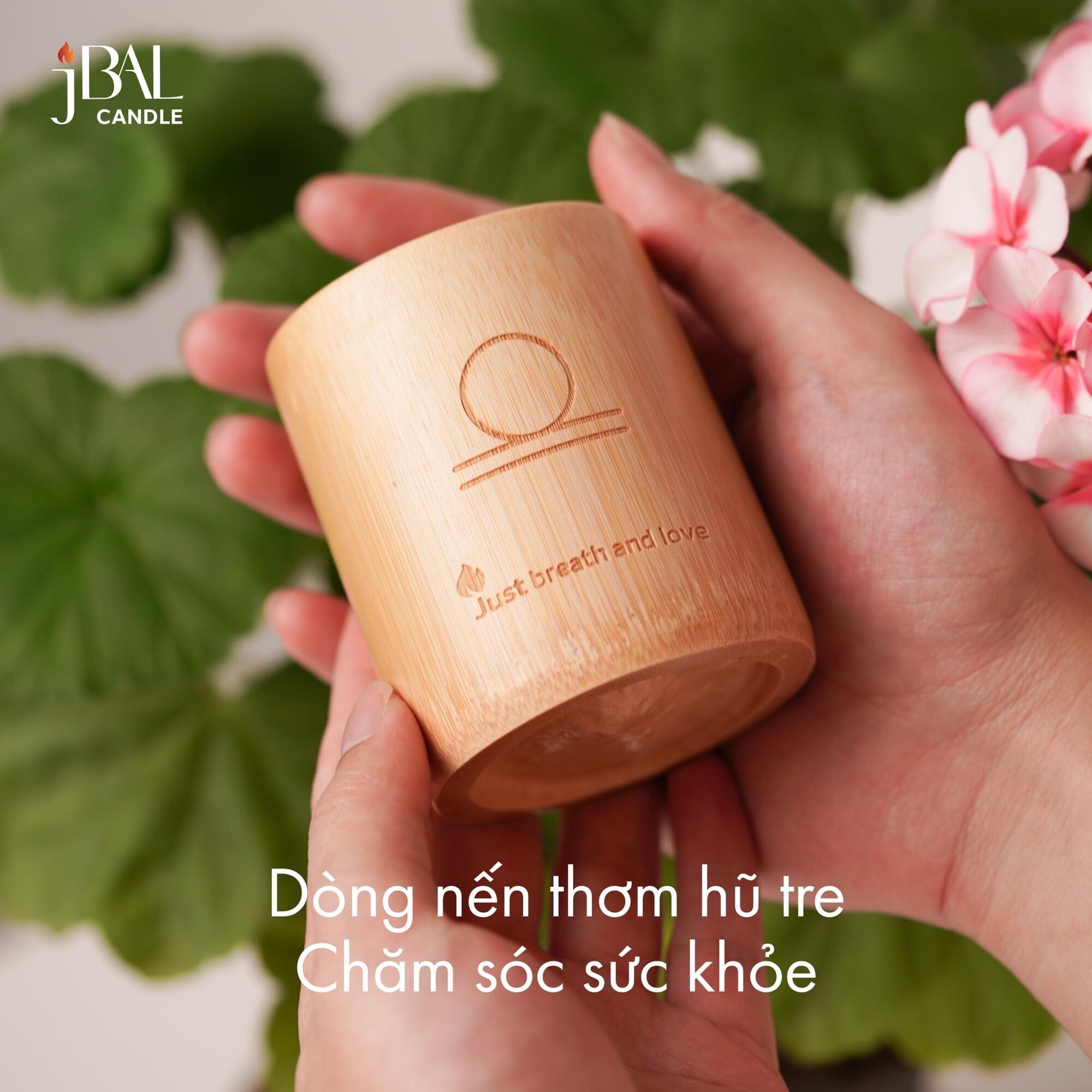 Nến Thơm jBAL Hũ Tre 125g