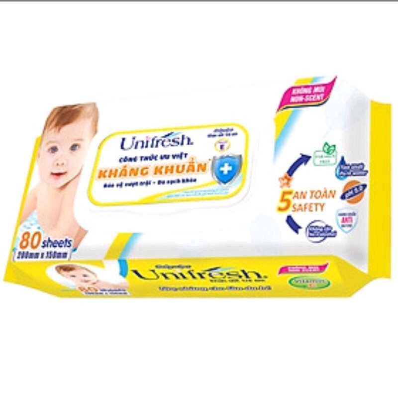 Khăn ướt Huggies/ Unifresh 80 miếng