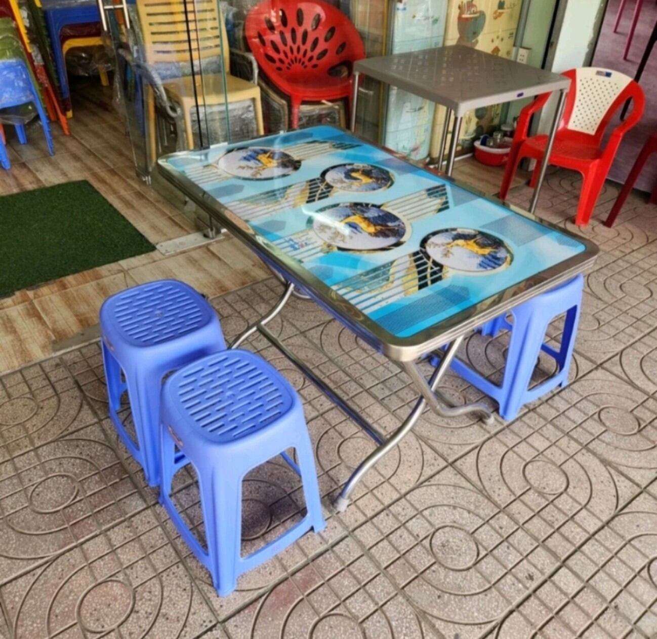 combo 10 ghế cao Oval Duy Tân