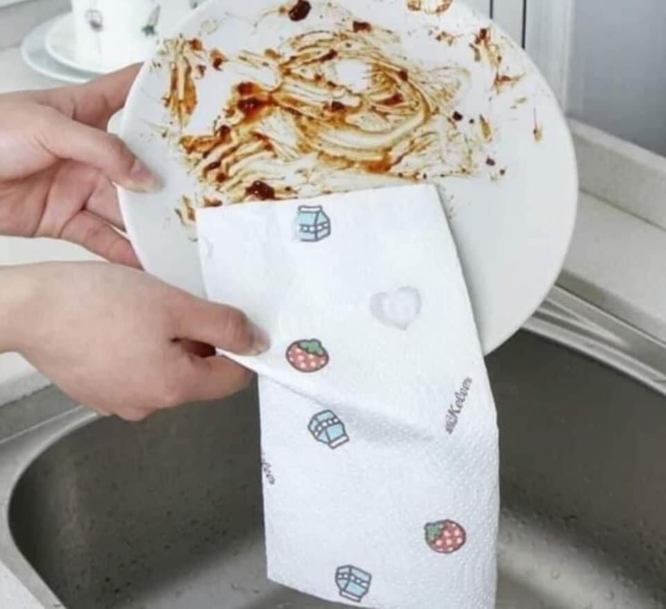 CUỘN GIẤY LAU ĐA NĂNG SIÊU DAI DÙNG ĐƯỢC NHIỀU LẦN