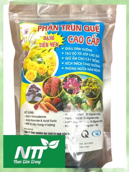[1kg] Phân Trùn Quế cao cấp dạng viên nén tiện lợi